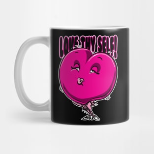 Love Thy Self Plus Size Heart Mug